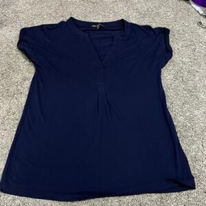 Cable & Gauge Women's Navy Shirt Blouse size Small